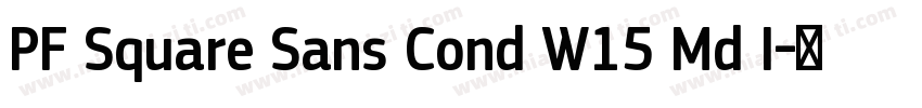 PF Square Sans Cond W15 Md I字体转换